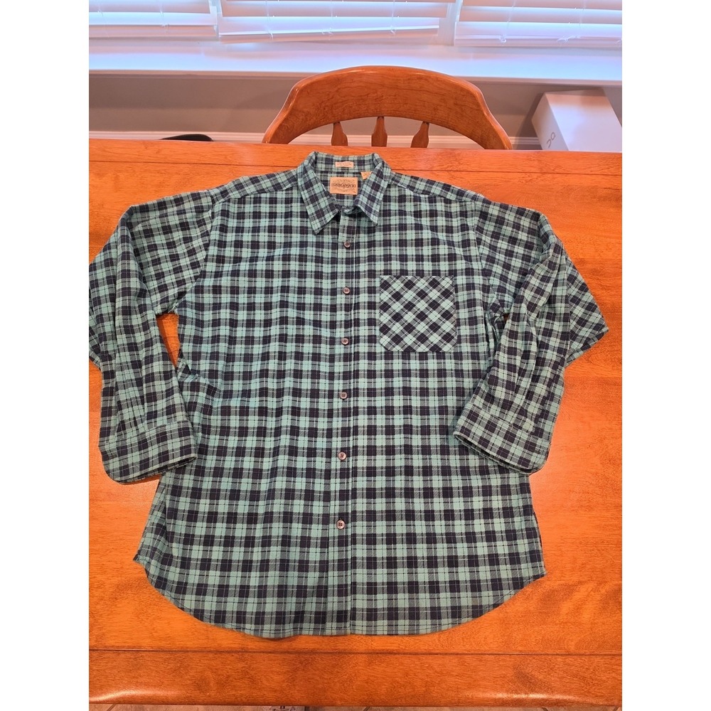Saugatuck Dry Goods 80s Vintage Men's 100% Cotton Flannel Large